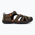 Sandały juniorskie KEEN Seacamp II CNX dark olive/gold flame 2