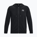Bluza męska Under Armour Essential Fleece FZ Hood black/white 3