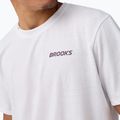 Koszulka do biegania męska Brooks Graphic white/burgundy blaze/cosmic 3