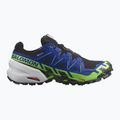 Buty do biegania męskie Salomon Spikecross 6 GTX black/surf the web/green gecko 7