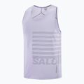 Koszulka do biegania męska Salomon Sense Aero Singlet GFX cosmic sky 5