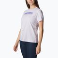 Koszulka trekkingowa damska Columbia Sun Trek Graphic purple tint hthr/framed halftone grx 3