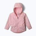 Kurtka przeciwdeszczowa dziecięca Columbia Rainy Trails II Fleece satin pink