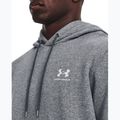 Bluza męska Under Armour Essential Fleece Hoodie pitch gray medium heather/white 4