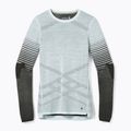 Bluza termoaktywna damska Smartwool Intraknit Thermal Merino Base Layer Pattern Crew aqua