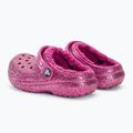 Klapki dziecięce Crocs Classic Lined Glitter Clog fuchsia fun/multi 4