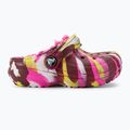 Klapki dziecięce Crocs Classic Lined Marbled Clog electric pink/multi 207778 3