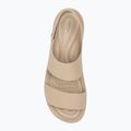 Sandały damskie Crocs Brooklyn Low Wedge latte/mushroom 5