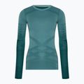 Bluza termoaktywna damska Smartwool Intraknit Thermal Merino Baselayer Pattern Crew cascade 3