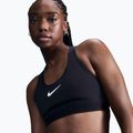 Biustonosz treningowy Nike Swoosh High Support black/iron grey/white