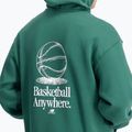 Bluza męska New Balance Hoops Fleece Hoodie team forest green 4