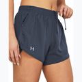 Spodenki do biegania damskie Under Armour Fly By 3" downpour gray/downpour gray/reflective 4
