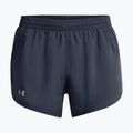 Spodenki do biegania damskie Under Armour Fly By 3" downpour gray/downpour gray/reflective 5