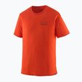 Koszulka męska Patagonia Cap Cool Merino Blend Graphic Shirt fitz roy strata/pollinator orange
