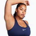 Biustonosz treningowy Nike Swoosh Medium Support midnight navy/white 3