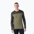 Bluza termoaktywna męska Smartwool Classic Thermal Merino Base Layer Colorblock Crew Boxed moss