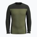 Bluza termoaktywna męska Smartwool Classic Thermal Merino Base Layer Colorblock Crew Boxed moss 3