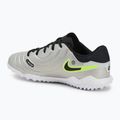 Buty piłkarskie dziecięce Nike Tiempo Legend 10 Academy TF metallic silver/volt/black 3