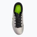 Buty piłkarskie dziecięce Nike Tiempo Legend 10 Academy TF metallic silver/volt/black 5