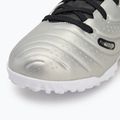 Buty piłkarskie dziecięce Nike Tiempo Legend 10 Academy TF metallic silver/volt/black 7