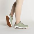 Buty damskie SKECHERS Uno Shimmer Away sage/rose gold/mesh 2