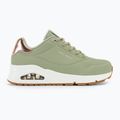 Buty damskie SKECHERS Uno Shimmer Away sage/rose gold/mesh 3
