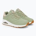 Buty damskie SKECHERS Uno Shimmer Away sage/rose gold/mesh 5