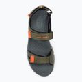 Sandały męskie SKECHERS Tresmen Ryer olive/black/orange 5