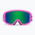 Gogle narciarskie Smith Snowday Jr vivid pink hearts/green sol-x mirror 2