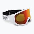 Gogle narciarskie Smith Transfer white/red sol-x mirror