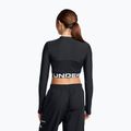 Top treningowy damski Under Armour Heat Gear Rib 1/4 Zip black/black/white 2