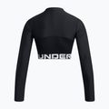 Top treningowy damski Under Armour Heat Gear Rib 1/4 Zip black/black/white 4