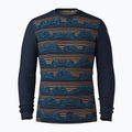 Bluza termoaktywna męska Smartwool Merino 250 Baselayer Crew Boxed deep navy geo peaks 3
