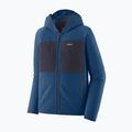 Kurtka softshell męska Patagonia R2 TechFace Hoody clement blue 10