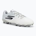 Buty piłkarskie dziecięce SKECHERS Razor 1.5 Youth Jr FG white/silver