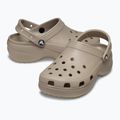 Klapki damskie Crocs Classic Platform Clog taupe 11
