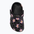 Klapki dziecięce Crocs Classic Flower 212671 black 6
