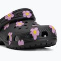 Klapki dziecięce Crocs Classic Flower 212671 black 8