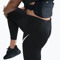 Legginsy do biegania damskie Nike Tempo Swoosh Run High-Waisted 7/8 black/white 5