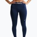 Legginsy damskie Nike Pro Mid-Rise Full midnight navy/white 4