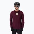 Longsleeve rowerowy męski Fox Racing Ranger Fox Head LS dark maroon