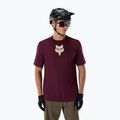 Koszulka rowerowa męska Fox Racing Ranger Fox Head SS dark maroon