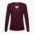 Longsleeve rowerowy damski Fox Racing Ranger Fox Head LS dark maroon 5
