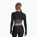 Longsleeve treningowy damski Under Armour HeatGear Rib 1/4 Zip black/castlerock/white 2