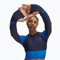 Longsleeve treningowy damski Under Armour HeatGear Rib 1/4 Zip washed navy/blue atlantis/blue atlantis 3