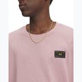 Koszulka męska Under Armour Woven Label Heavyweight tourmaline pink/black 3