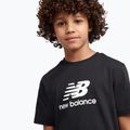Komplet dziecięcy New Balance Stacked Logo Tee & FT Short nb caviar 10