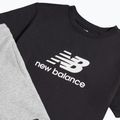 Komplet dziecięcy New Balance Stacked Logo Tee & FT Short nb caviar 3