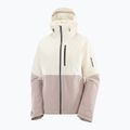 Kurtka narciarska damska Salomon Highland whisper white/etherea 7
