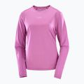 Longsleeve do biegania damski Salomon Shakeout Core iris orchid 3